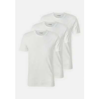Bild av Selected Homme Slhroland Oneck TEE 3 PACK Tshirt bas, Storlek: Small, Bright white