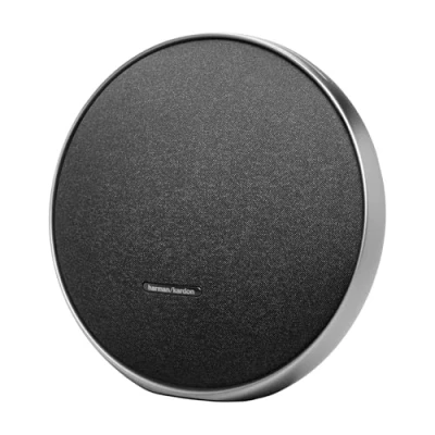 Bild av Harmon Kardon Onyx Studio 9 Bärbar Bluetooth hemhögtalare medAuracast och anslutning av flera högtalare, självjusterande, Constant Sound Field teknik, USB kontakt 8 timmars speltid, grå