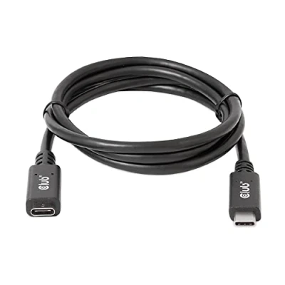 Bild av Club 3D CAC 1531 USB förlängningskabel 24 pin C (hane) till (hona) 20 V 3 A 1 m dubbelriktad, 4K60Hz stöd
