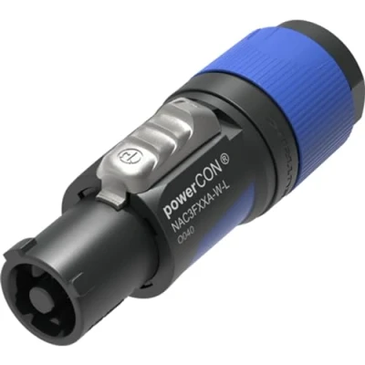 Bild av Neutrik NAC3FXX Powercon kontakter NAC3FXXA W L 10 16 mm blå