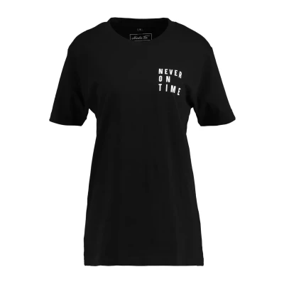 Bild av Merchcode Never ON TIME Tshirt med print, Storlek: XXL, Black