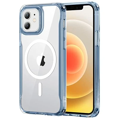 Bild av ESR Magnetiskt fodral för iPhone 12 och Pro, kompatibelt med MagSafe, Hybrid 12/12 Pro HaloLock, resistenta reprygg, stark ram gripande, svart