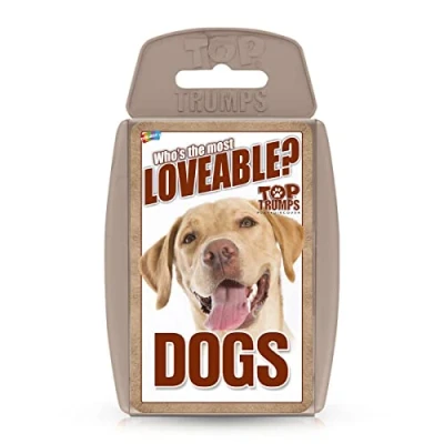 Bild av Top Trumps Dogs Classics kortspel, lär dig fakta om boxaren, mopsen, Husky och Chihuahua i detta pedagogiska packade spel, gåvor leksaker för pojkar flickor åldrarna 6 år, 2 plus spelspel.