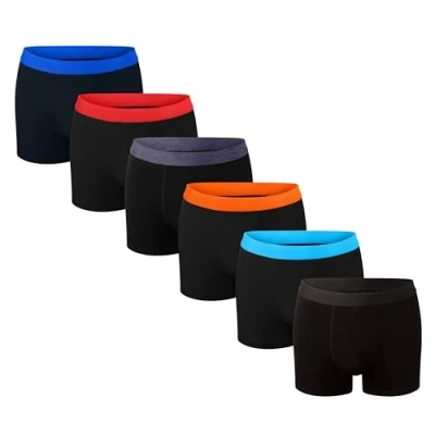Bild av Bonjour® boxershorts för pojkar (6 och 12 pack) bomullsdesigner baklucka underkläder (5 år 13 år), pack svart), 9 10 Years
