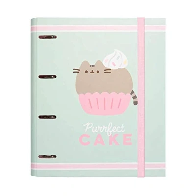 Bild av Grupo Erik Pusheen Foodie Collection 4 Ring Binder A4 Folders 10.6 x 12.6 inches / 27 32 cm Ringbinder Gifts
