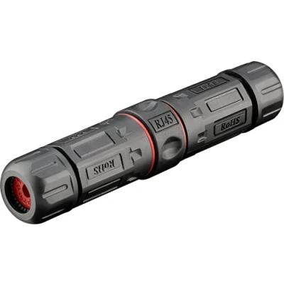 Bild av goobay 79566 Outdoor (IP68) Lan nätverkskabelkontakt, CAT 6 STP skärmad damm och vattentät, LSA montering (verktygsfri), 250 MHz bandbredd