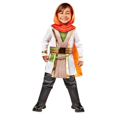 Bild av Rubies Kai Brighstar Young Jedi Deluxe kostym för pojkar och flickor, overall med kappa, bälte handskar, officiell ung Lucas film karneval, jul, födelsedag