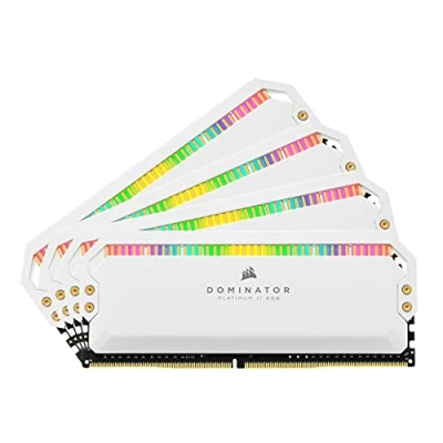 Bild av Corsair Dominator Platinum RGB DDR4 3600 32GB CL18 Quad Channel (4 pcs) Intel XMP Vit med