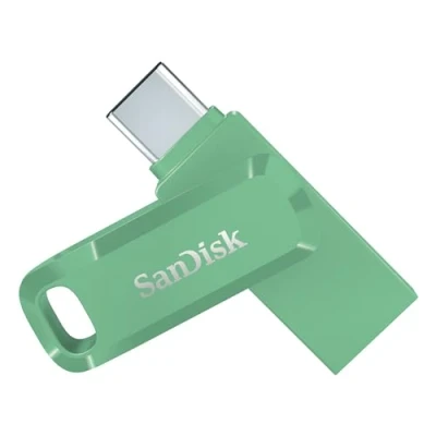 Bild av SanDisk 128GB Ultra Dual Drive Go, USB Type C Flashminne, med reversibla kontakter och A, upp till 400 MB/s, för mobiler, plattor, Mac PC datorer Absinthe Green