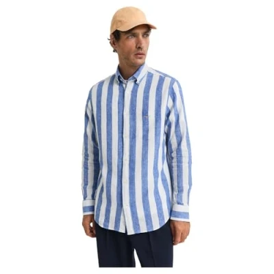 Bild av GANT BOLD Stripe Shirt Skjorta, Storlek: 3XL, Rich blue