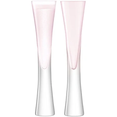 Bild av LSA Moya champagneflöjt, 170 ml, 2 stycken, glas, rosa, 5,5 cm,