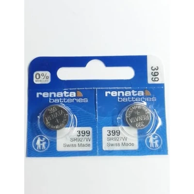 Bild av Renata enkel klocka batteri schweiziskt tillverkat 399 eller SR927SW AG7 1,5 V 2 x or SR 927 SW SILVER