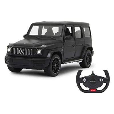 Bild av JAMARA 405176 Mercedes AMG G63 1:14 2,4 GHz officiellt licenserad, upp till 1 timmes restid vid ca 11 kmh, perfekt återbildade detaljer, högkvalitativt utförande, svart