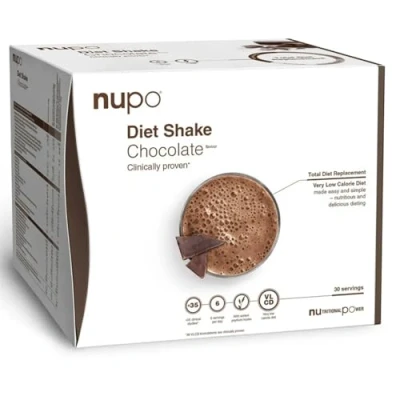 Bild av Nupo Diet Shake Choklad Premium dietshake för viktminskning I Komplett måltidsersättning 30 portioner mycket låg kalorie diet, glutenfri, GMO fri
