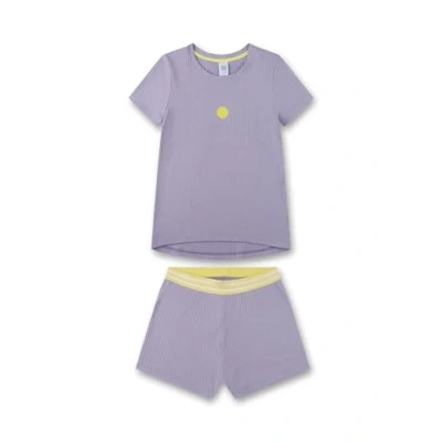 Bild av Sanetta Short UNI Motif Pyjamas för barn, Storlek: 140, Lilie