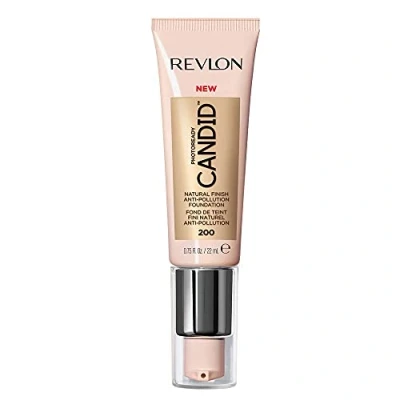 Bild av Revlon PhotoReady Candid Glow Moisture Anti Pollution Foundation, Långwear Sheer Medium Cover med finish, 200 Buff, 22 ml