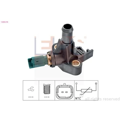 Bild av EPS 1.830.318 Sonde De Température Liquide Refroidissement Made in Italy OE Equivalent FIAT: Panda II 5 portes, Punto 3/5 portes