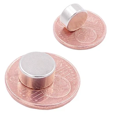 Bild av Brudazon 10 minidolmagneter x 5 mm N52 starkaste nivå neodymmagneter superstark kraftmagnet för modelltillverkning, foto, whiteboard, kylskåp, hantverk liten, rund och extra stark