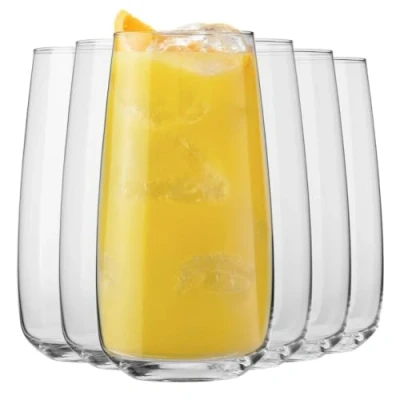 Bild av Krosno Vattenglas för vatten, juice och andra drycker Elegant design set med 6 glas 620 ml kapacitet Modern samling Perfekt hem, restaurang, fest Maskintvättbar