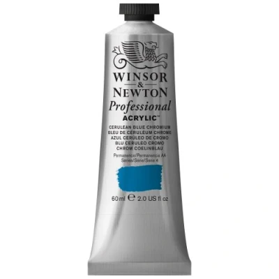 Bild av Winsor &amp; Newton 2320130 professionell akrylfärg i 60 ml tub, hög täckkraft, konstnärskvalitet, kolja krom