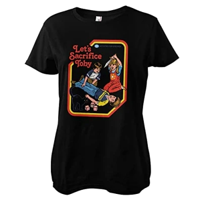 Bild av Steven Rhodes Officiellt licensierad Let&#039;s Sacrifice Toby Kvinnor T shirt (Svart), X Large