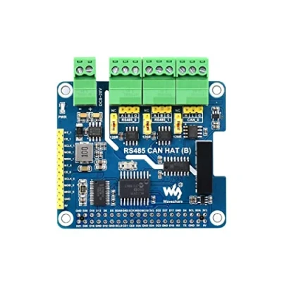 Bild av Isolerad RS485 CAN HAT (B) för Raspberry Pi serien, SPI Communication, 2 Ch och 1 CAN, konverterar till CAN/RS485