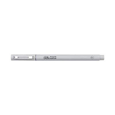 Bild av Winsor &amp; Newton 7001039 fineliner, pigmentfoder för exakta linjer och utlines, hög kvalitet, pigmentbläck, dokumentäkta, ljusbeständig linbredd 0,1 mm i grått