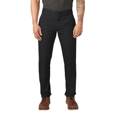 Bild av Dickies Herr smal avsmalnande stretch twill arbetsbyxa, Svart, 33W / 32L
