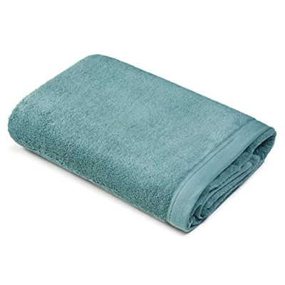 Bild av Sowel® Premium badhandduk 100 x 150 cm, handduk av % ekologisk bomull, tillverkad i Portugal, Celadon