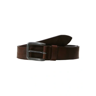 Bild av Jack &amp; Jones Jacvictor läderbälte Noos bälte herr, Brun (svart kaffe svart kaffe), 120 (Taille fabricant: 105)