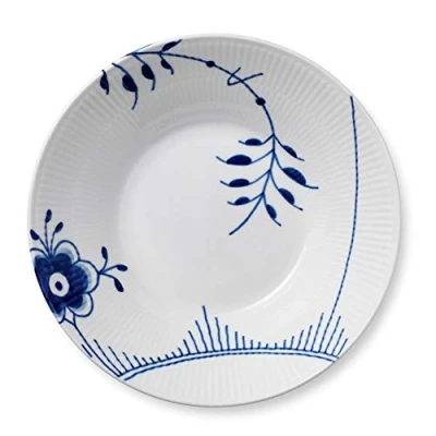 Bild av Royal Copenhagen Blue Fluted Mega Deep Plates Platta Plate 24 cm B: H: 5,8