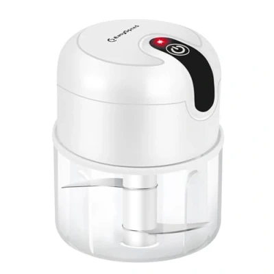 Bild av EASYSPEED Elektrisk Lökskärare,250ml elektriska matberedare,USB Laddning 1200 mAh köttkvarn,37W Motoreffekt Grönsakshackar,Gäller för Kött, Lök, Frukt, Grönsaker,Vit