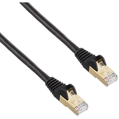 Bild av StarTech.com 2m black Cat6a / Cat 6a Shielded Ethernet patch cable 2 m Svart meter