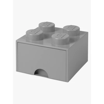 Bild av LEGO® Storage Box with Drawer Grey 25x25x18 cm