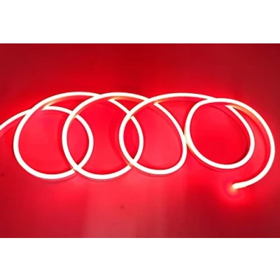 Bild av IP65 vattentät flexibel neon LED remsa 5 meter 120 LED/m 12 V röd