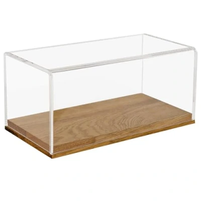 Bild av HMF Akrylmonter/ vitrin med träbas för modellbilar, transparent, 24 x 12 11 cm, 46871