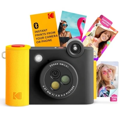 Bild av Kodak Smile+, 50,8 x 76,2 mm, Svart, Gul, Filter, MicroSD (TransFlash), 5 MP, Automatisk