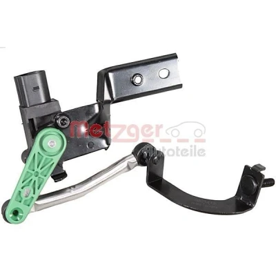 Bild av METZGER 0901419 Capteur, lumière bi xénon (correcteur de portée) Essieu avant droit avec bielle/barre poussée, serre flan