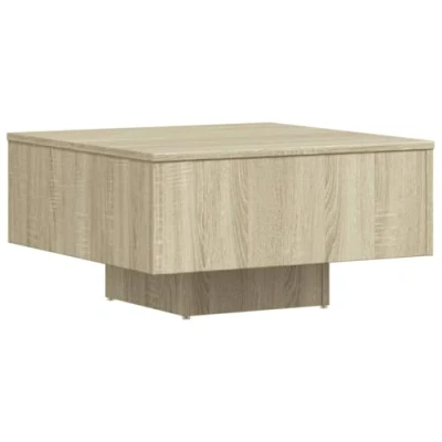 Bild av vidaXL Soffbord sonoma ek 60x60x31,5 cm konstruerat trä
