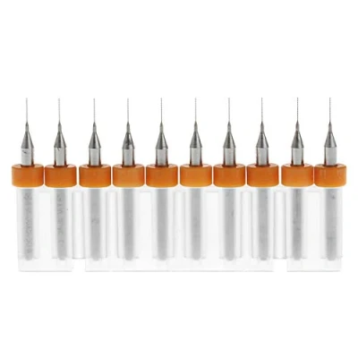 Bild av Carbide PCB roterande verktyg BE TOOL 10 st 0,5 mm 2,5 volframkarbid mikro borrbitar, 1/8&quot; skaft för PCB, Dremel, smycken, CNC, mjuka metaller, tryckkrets, graveringsverktyg 1.0mm flerfärgad