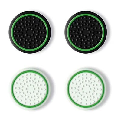 Bild av Trust Gaming GXT 267 4 pack Xbox Thumb Grips, Glow in the Dark Series X/S kontrolltillbehör, bättre grepp på tumpinnar, kontroll trådlös svart/vit