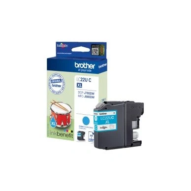 Bild av Brother LC22UC / LC 22UC High Capacity Cyan Ink Bläckpatron Blå
