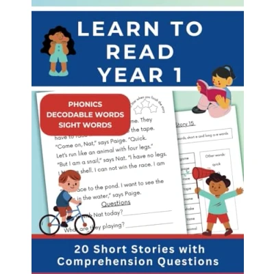 Bild av Learn to Read: 20 Short Stories using Sight Words, Decodable Words and Phonics help 5 7 year olds read