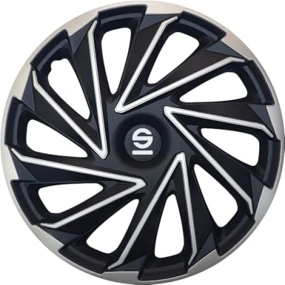 Bild av SPARCO Verese SPC1580SVBK Enjoliveurs 15Pouces argent, noir