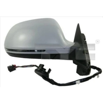 Bild av Rétroviseur extérieur Tyc 302 0072 gauche avec couche d&#039;apprêt pour ajustage électrique des rétroviseurs, asphérique, chauffant AUDI: A4 B8 Berline