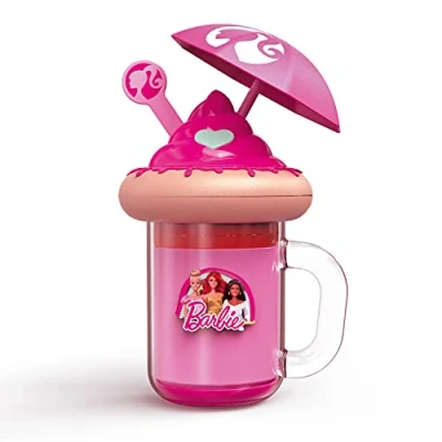 Bild av Mondo Barbie Freakshake 40004, Make up/strandset, 214 år, inkluderar 3 läppglans, kompakta rodna, applikatorer, 1 våtservetter, hemlig fack