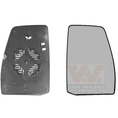 Bild av Van WEZEL 1987832 Miroir De Rétroviseur droit Partie supérieure FORD: Transit Custom V362 Minibus,