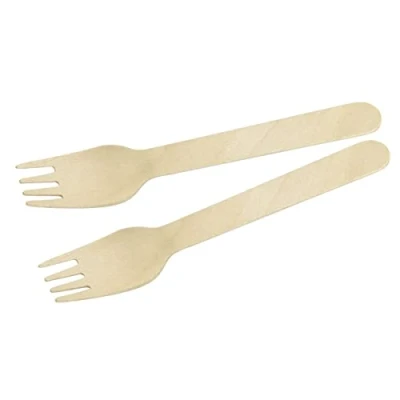 Bild av Lot de 30 fourchette en bois jetables 16 cm Fackelmann Move ref. 31026