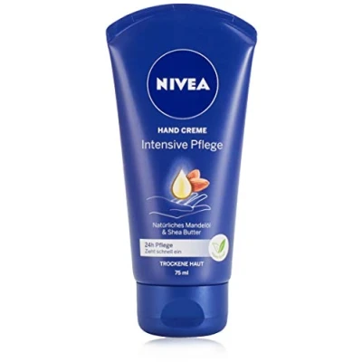 Bild av NIVEA intensiv vård handkräm (75 ml), rik hudkräm med mandelolja för fukt, handvård den unika doften