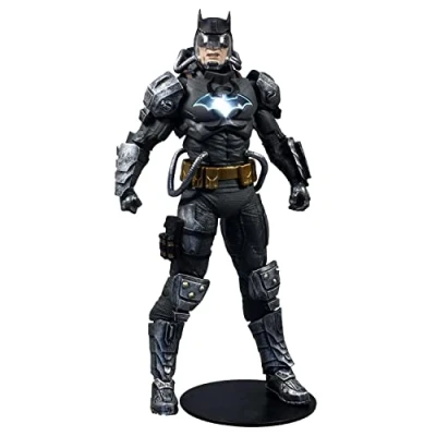 Bild av McFarlane Leksaker, DC Multiverse Batman Hazmat kostym guldetikett 7 tum actionfigur med lysande logotyp, samlarfigur unikt samlarkaraktärskort åldrar 12 +
